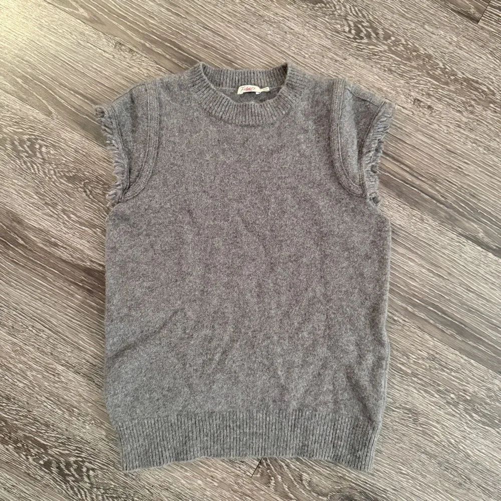 Faherty Colette Sweater in Charcoal
